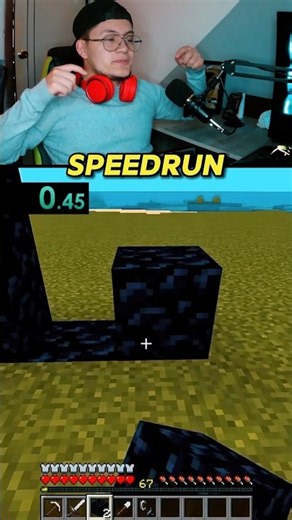 EL SPEEDRUN MAS RAPIDO MINECRAFT! | #shorts #minecraft #minecraftbedrock #minecraftjava