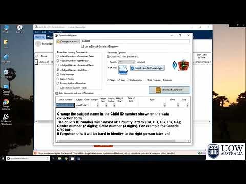 ActiLife Demo Video: Downloading Data