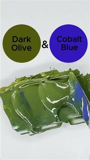 Dark Olive + Cobalt Blue = What Color ?
