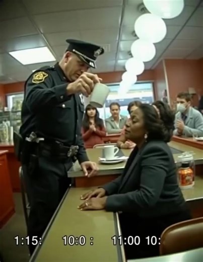 Racist Cop Pours Coffee On Quiet Middle Aged Black Woman Only To Fall To His Knees When He Finds Out Who She Is... In the early morning, as the sun barely kissed the horizon, Detective John Harris sipped his coffee in the local diner, a routine he had come to rely on before heading to work. It was a quiet morning, with the usual patrons occupying their favorite booths, and the sound of clinking silverware and low murmurs filled the air. Harris was known in the neighborhood, and while his demeano