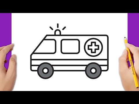 How to draw an ambulance easy