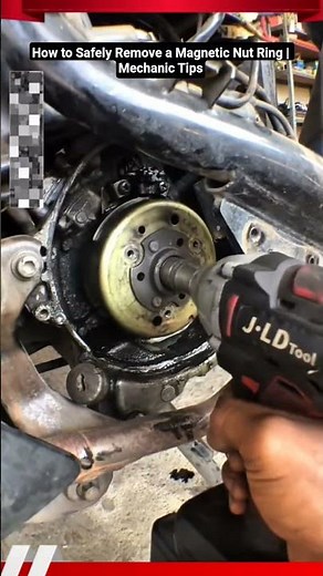 How to Safely Remove a Magnetic Nut Ring | Mechanic Tips #shortvideo #mechanic