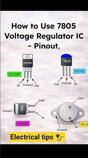 7805 voltage regulator IC pinout