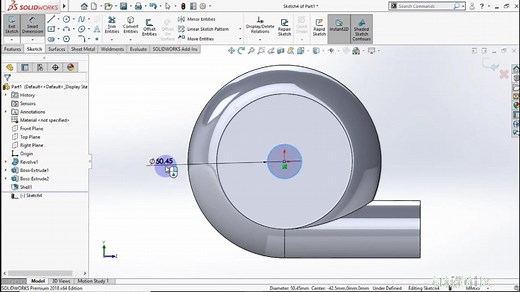 Solidworks Flow Simulation案例教程：鼓风机建模