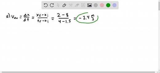 A position-time graph for a particle moving along the x axis is shown in Figure P 2.5 . (a) Find the average velocity in the time interval t=1.50 s to t=4.00 s . (b) Determine the instantaneous velocity at t=2.00 s by measuring the slope of the tangent line shown in the graph. (c) At what value of t is the velocity zero? GRAPH CANNOT COPY | Numerade