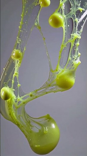 Magical Shimmering Yellow Slime ASMR – Relaxing & Hypnotic