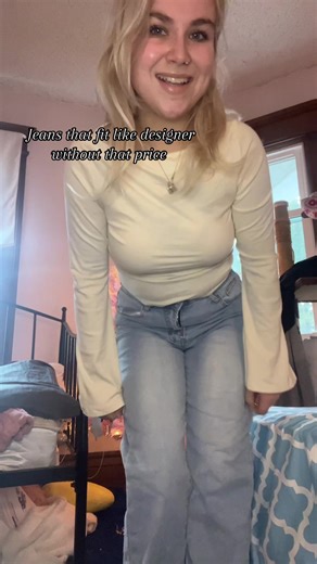 The quality is absolutely AMAZING. These jeans are so stretchy and comfortable! #jeans #denim #tiktokshopblackfriday #ootdinspo