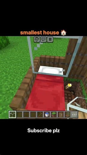 Minecraft Smallest House Tutorial #minecraft #shorts #housetutorial #goviral