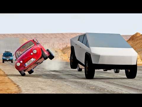Cars vs Cybertruck #39 - BeamNG Drive | xxbdmnxx
