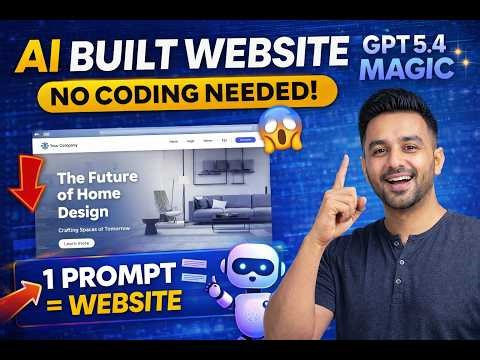 GPT 5.4 + Codex Just Changed Everything 🤯 | Full Website Built with AI (No Coding)