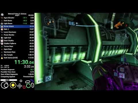 Metroid Prime 2: Echoes Any% Speedrun in 0:53 [IGT]