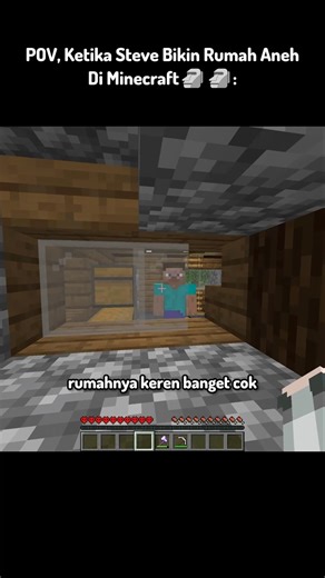 POV, Ketika Steve Bikin Rumah Aneh Di Minecraft