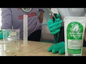 Vinegar and Baking Soda Reaction and its effect to flame.
