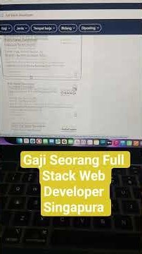Full stack web developer salary in Singapore