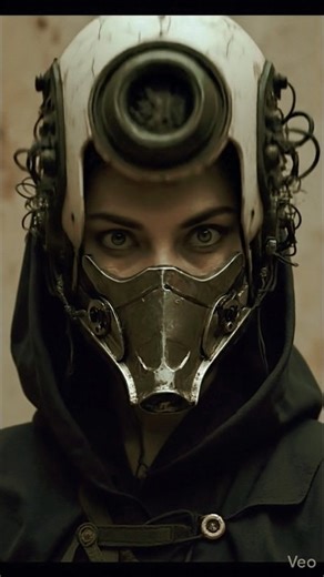 AI , Smart Helmet, Iron Armor, Sci-Fi Warrior, Cybernetic Soldier