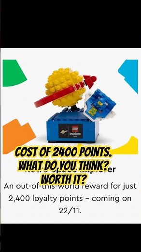 LEGO Retro Space Explorer – NEW Insiders Reward on 22/11! 🚀