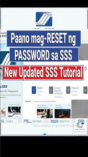How to Reset Password in SSS | New updated Tutorial November 2024