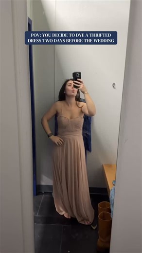 Mackenzie Stewart on Instagram: "An all in one recap of THE blue dress 💙✨🫶🏻 @singernorthamerica @ritdye #diyproject #thriftflip #weddingguest #justforfun #beforeandafter"