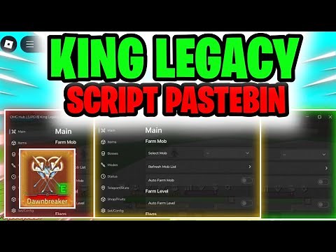 KING LEGACY *OP* SCRIPT - AUTO FARM TO LEVEL 4900 , AUTO ITEMS, AUTO DUNGEON & MORE!