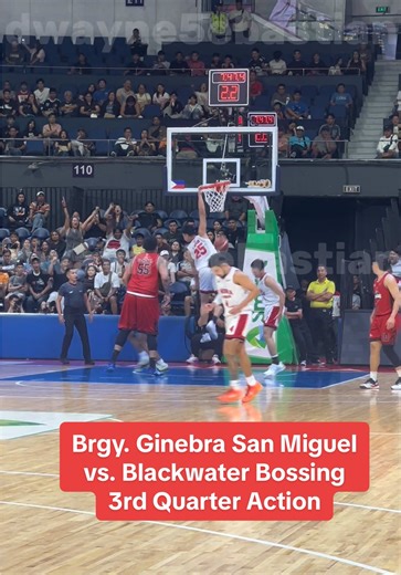 Brgy. Ginebra San Miguel vs. Blackwater Bossing 3rd Quarter Action in their game in the PBA 50th Season Commissioner’s Cup @Ginebra San Miguel @Barangay Ginebra San Miguel #PBA #Ginebra #NSD #Basketball #FYP