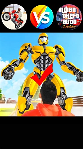 कार ट्रांसफॉर्मर बन गई 😱 Indian bike driving 3d vs Indian super bike 3D challenge #viral #shorts