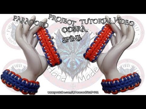 How To Make An Awesome Paracord Bracelet: Cobra Spine Tutorial Video #paracordbracelet #diy #cobra