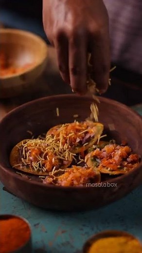 South Indian style chaat, that is super crunchy and loaded with flavors | Nippat Masala Chaat