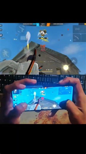 3 Finger Custom Hud Free fire handcam gameplay 💀🔥
