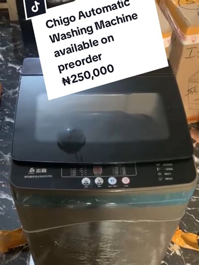 Chigo Fully Automatic Washing Machine Ordered for a customer and now available on Preorder 💰 ₦250,000 ✅ Shipping fee included Call to Action Send a DM to preorder yours 📩 WhatsApp number 08123147382 Limited slots available ⏳ #IfysPlaces #washingmachine #preordervendorinlagos #homeappliances #preorderng