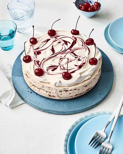 Cherries-and-Cream Icebox Cake