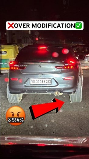 ❌BALENO OVER MODIFICATION🤬✅#shorts #shortsfeed #ytshorts #viral #baleno