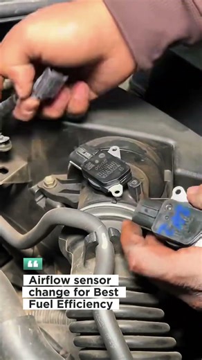 Airflow sensor change for Best Fuel Efficiency #shorts