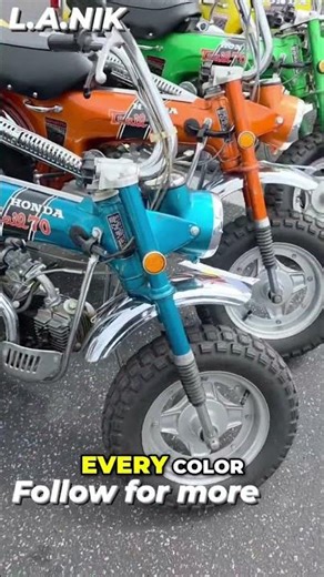 Honda Trail 70s: Every Color Rainbow of Cool! #shorts