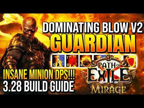 THIS V2 DOMINATING BLOW GUARDIAN BUILD IS CRAZY OP! POE Dominating Blow Build 3.28 (NEW META)