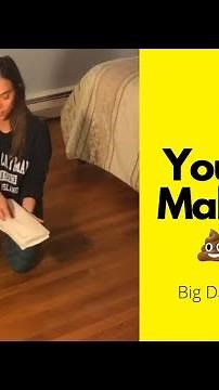 Laur almost LOSES IT when the dog POOPs on the floor!