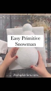 🎄✨ Bring Christmas Cheer with a Cozy Primitive Snowman DIY! ✨🎄Add a touch of rustic goodness to your Christmas decor with this adorable primitive snowman made from simple Hobby Lobby supplies! This easy winter craft is perfect for cozying up your space and makes a wonderful handmade gift idea.Watch the video to see how you can create this frosty friend in just a few steps! ⛄️❄️ #PrimitiveSnowman #HobbyLobbyCrafts #HolidayDIY #ChristmasCrafts #diycrafts | Burlap Kitchen