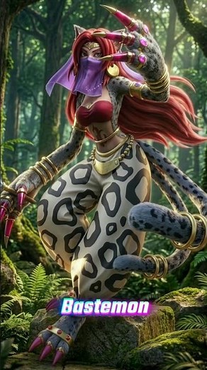 Nyaromon to Leopardmon Evolution #Digimon #DigimonAI #Digivolution