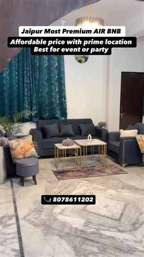 Anish Sulaniya on Instagram: "📍Jaipur Most Premium Air Bnb Affordable with prime location Best for you upcoming event or party Contact: 8078611202 Address: A-4 Banipark Sastrinagar Hotel Raghuraj palace pent house #bestairbnbinjaipur #airbnb #jaipurairbnb #instagood #pinkcitybloggers"