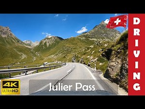 Driving in Switzerland 11: Julier Pass (From St. Moritz to Savognin) 4K 60fps