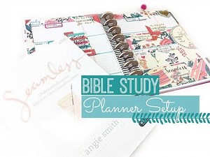 Bible Study Planner Setup | Faith Journal Setup in a Happy Planner | Seamless