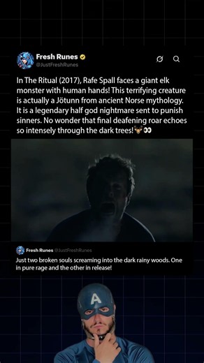 In The Ritual (2017), Rafe Spall screams right back at a terrifying ancient Norse nightmare