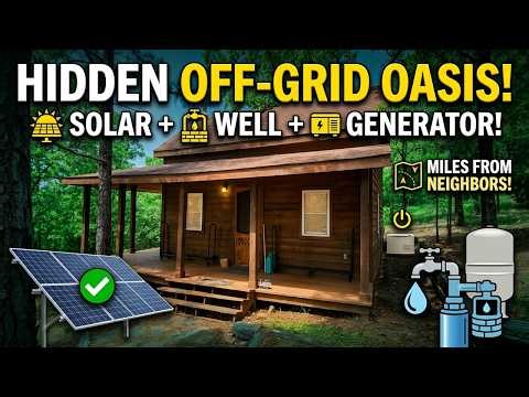 Secret National Forest Cabin Build: Complete Off-Grid Setup