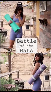 Wondering how our luxurious, vegan yoga mats stand up to regular, neoprene mats? We put them BOTH to the test to show you! TEST #1: GRIPPINESS ✅ Vegan Suede: Velvety texture that gets grippier as you get sweatier ❌ Neoprene: Slick material makes it easy to slip, especially as you sweat TEST #2: THICKNESS ✅ Vegan Suede: Lightweight and ultimate comfort for your knees and joints ❌ Neoprene: Thin material means one thing - ouch! We think we have a winner 😉 Shop vegan suede yoga mats at popflexacti