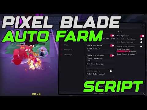 [VOID SET] Pixel Blade Best Script Gui Auto Farm, Kill Aura & Max Upgrade - Roblox 2025