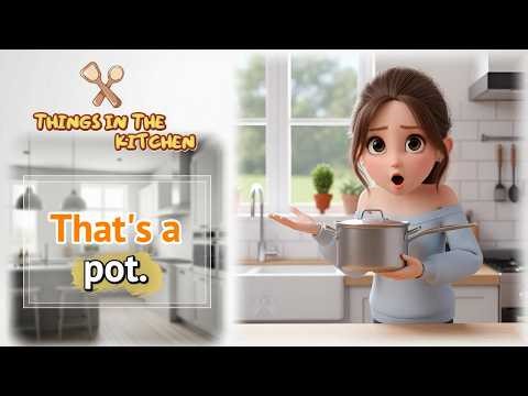 Learn English vocabulary | Things in the kitchen 🍽🍴
