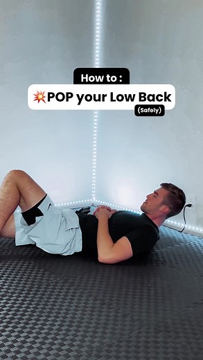 Ready to feel that good POP 💥💥💥 in your back? (Safely!)Here's how: 1️⃣ Leg up and over2️⃣ Chest faces the ceiling (shoulder to floor)3️⃣ Hands on back of top hip4️⃣ Press forward and exhaleAnd…… POP 🍿😍😮‍💨#risetrain #backpain #lowback #backpopping | RISE Training