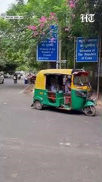 How Walkable Is Delhi? Broken, Occupied Footpaths Near Embassies In Vasant Vihar | Part 10 | #shorts