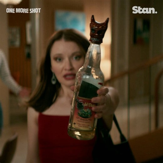 A time-travelling bottle of tequila? It's party time. 🍸 Emily Browning stars in the Stan Original One More Shot, premiering Oct 12, only on Stan. #OneMoreShot #StanOriginals | Stan.