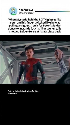 When Peter’s Spider-Sense Instantly Caught What Everyone Else Missed 🕷️🔥 #SpiderMan #FarFromHome