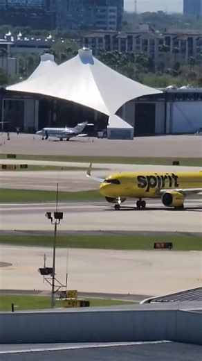 Yellow Spirit Airplane Takeoff Sequence